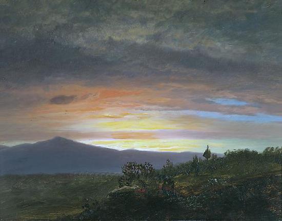 Frederic Edwin Church Twilight, Mount Ktaadn